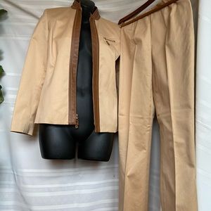 Dana Buchman Tan Pantsuit (2)